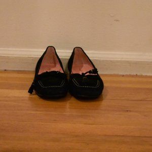 Atelier Mercadal Paris Black Suede Tassel Loafer Size 38 1/2